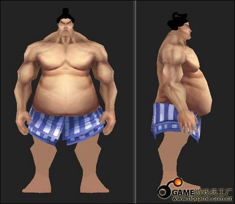 3DMAX打造游戏角色相扑E.本田