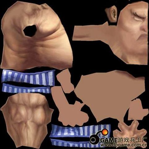 3DMAX打造游戏角色相扑E.本田