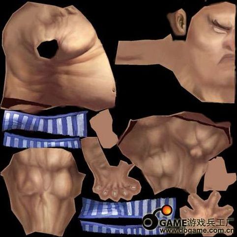 3DMAX打造游戏角色相扑E.本田