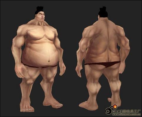 3DMAX打造游戏角色相扑E.本田