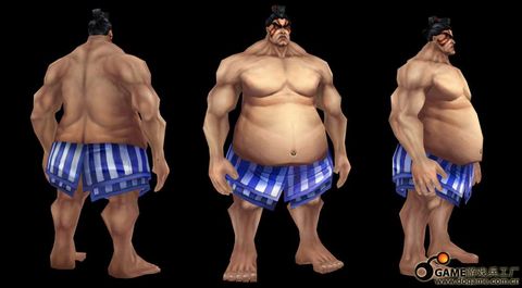 3DMAX打造游戏角色相扑E.本田