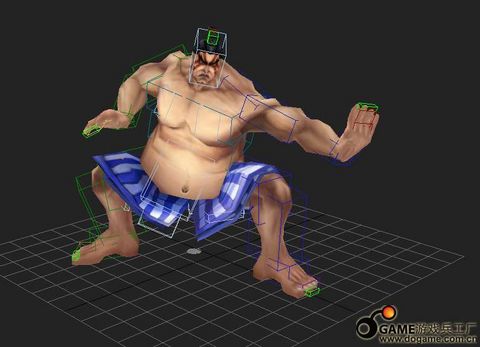 3DMAX打造游戏角色相扑E.本田
