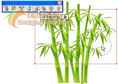 Illustrator矢量绘制实例：清新翠竹（图十）