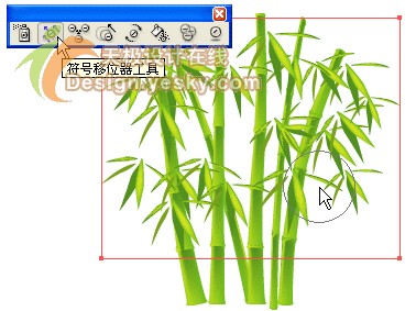 Illustrator矢量绘制实例：清新翠竹（图十二）