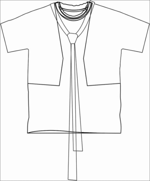 用CorelDraw在T恤框架中设计花纹_天极设计在线整理转载