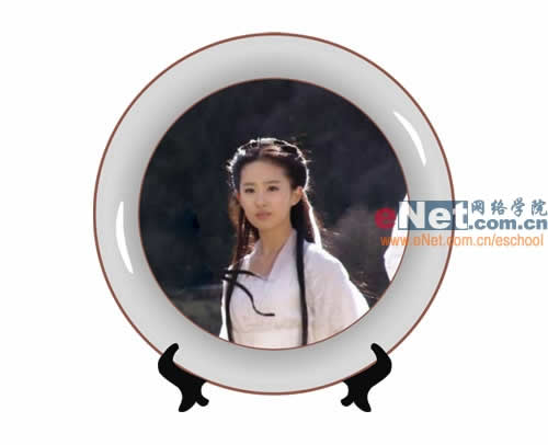 Coreldraw手绘教程：打造精致小龙女精致瓷盘