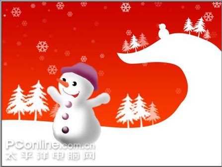 Photoshop制作圣诞主题壁纸教程_网页教学网webjx.com转载
