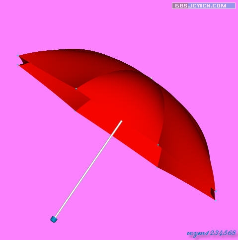 AutoCAD建模教程：CAD雨伞建模
