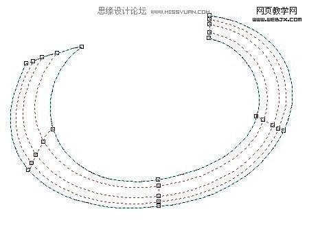 CorelDraw网格填充工具绘制卡通唢呐_网页教学网
