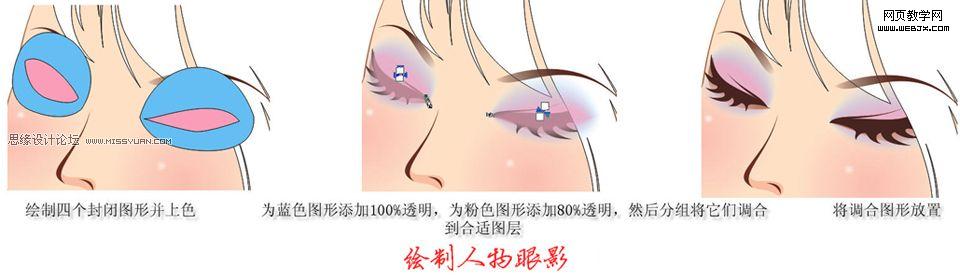 Coreldraw教程:绘制卡通矢量漂亮女孩_网页教学网