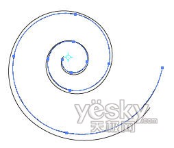 Illustrator巧绘矢量螺旋形状