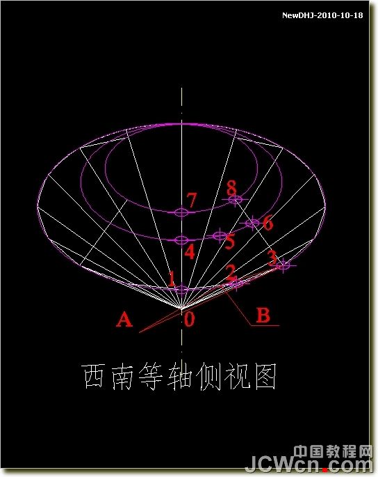 AutoCAD三维建模教程：八心八箭钻石的绘制_中国教程网