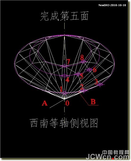AutoCAD三维建模教程：八心八箭钻石的绘制_中国教程网