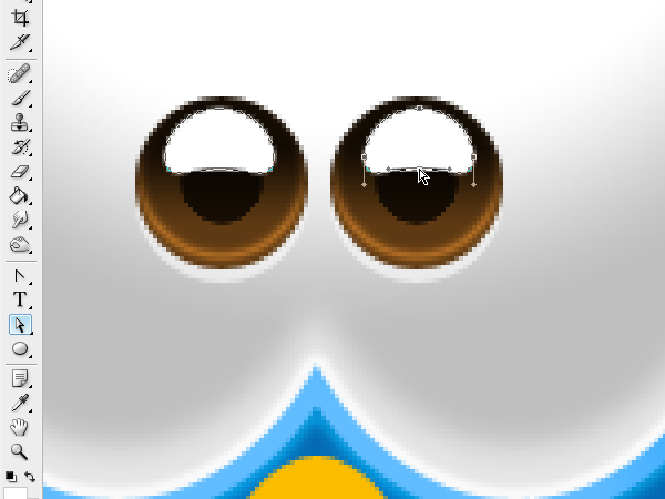 Photoshop鼠绘教程：可爱Twitter鸟图标的创建_中国教程网