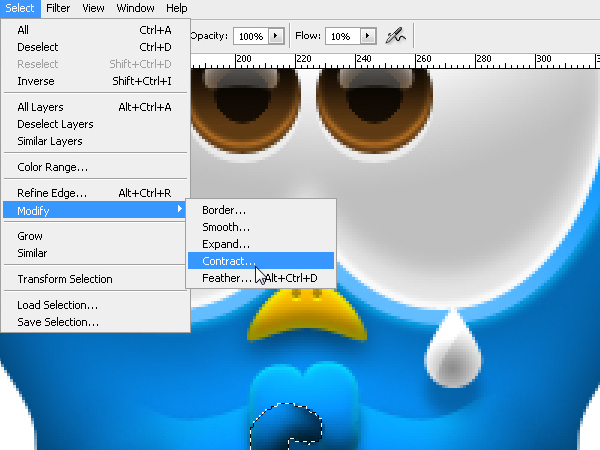 Photoshop鼠绘教程：可爱Twitter鸟图标的创建_中国教程网
