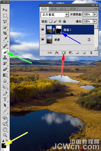 Photoshop数码后期教程：10秒改善天明地暗的照片_中国教程网