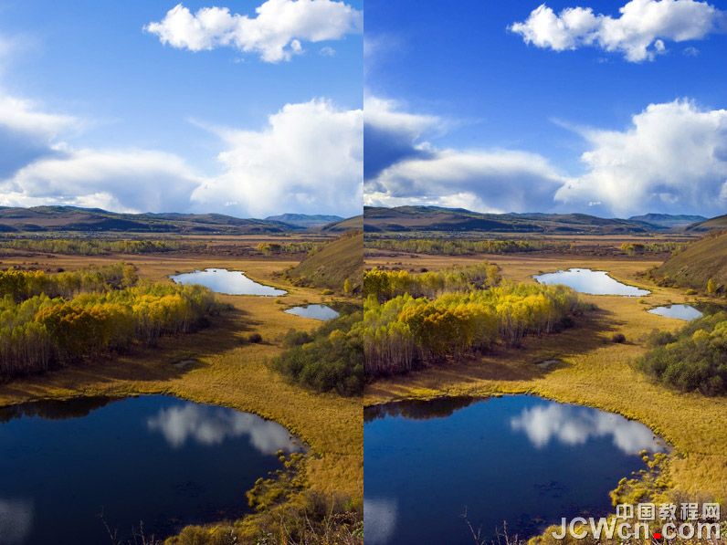 Photoshop数码后期教程：10秒改善天明地暗的照片_中国教程网