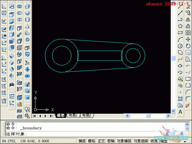 AutoCAD三维建模教程：拉升、移动、倒角_中国教程网