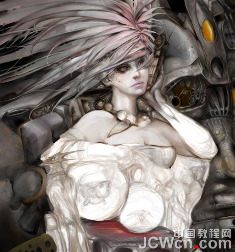 Painter教程：My world插画创作流程记录_中国教程网