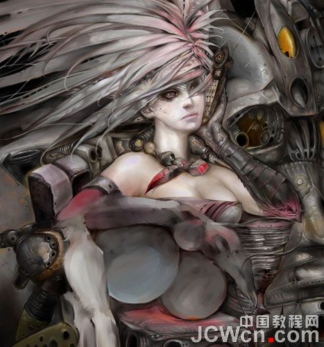 Painter教程：My world插画创作流程记录_中国教程网