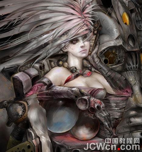 Painter教程：My world插画创作流程记录_中国教程网