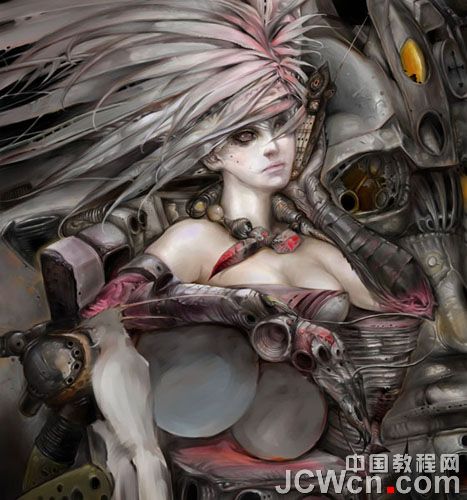 Painter教程：My world插画创作流程记录_中国教程网