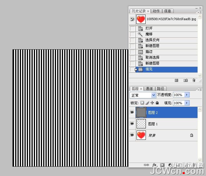 Photoshop初学者实例教程：剪贴蒙板运用创建流动的蚂蚁线_中国教程网