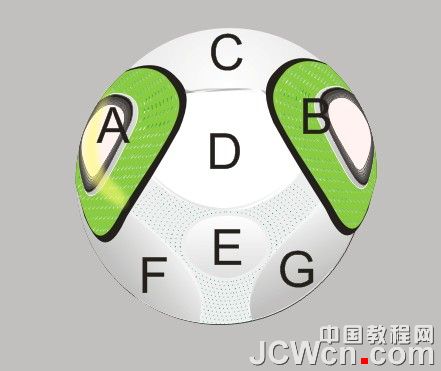 CorelDRAW鼠绘教程：画一个南非世界杯足球_中国教程网