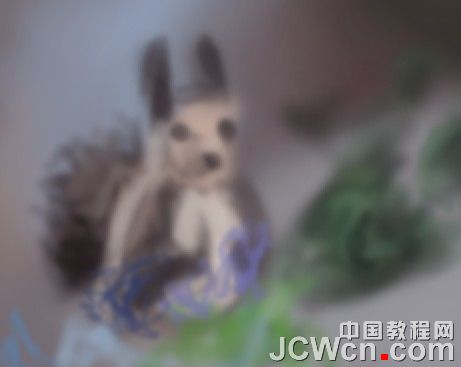 Photoshop鼠绘教程：绘制一只可爱的松鼠_中国教程网