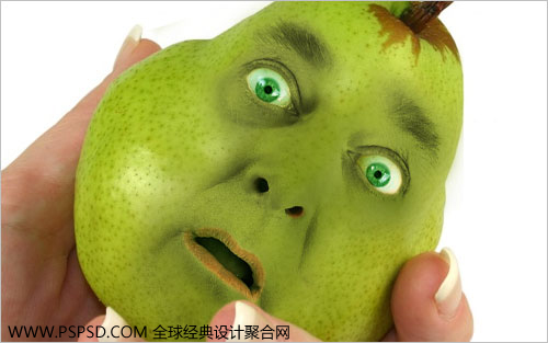 Photoshop合成教程：人面鸭梨创建技巧_中国教程网