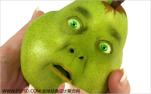 Photoshop合成教程：人面鸭梨创建技巧_中国教程网