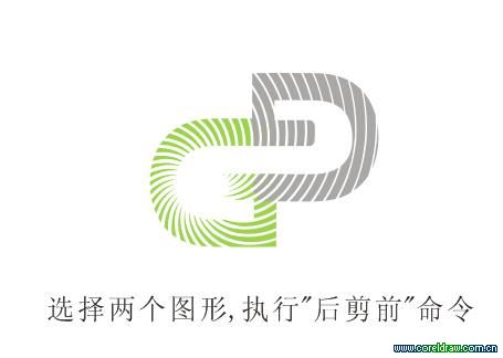 CorelDRAW实例教程：文字结合工具简单创建企业标识_中国教程网