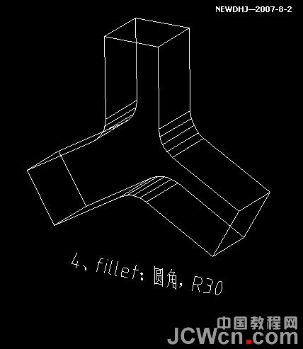 AutoCAD三维建模教程：三通管的制作过程_中国教程网
