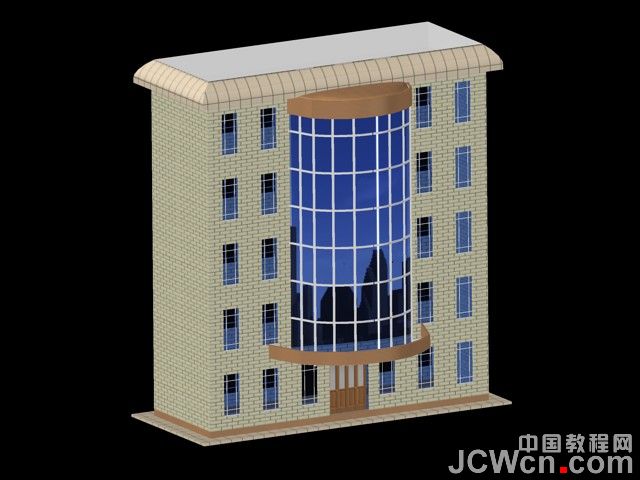 AutoCAD 2011新功能教程：曲面命令创建楼房_中国教程网