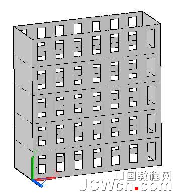 AutoCAD 2011新功能教程：曲面命令创建楼房_中国教程网