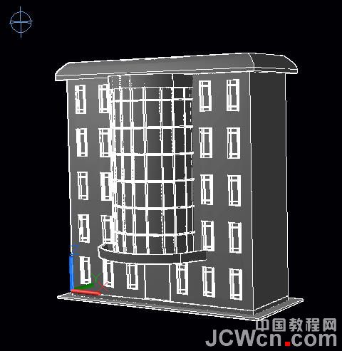 AutoCAD 2011新功能教程：曲面命令创建楼房_中国教程网