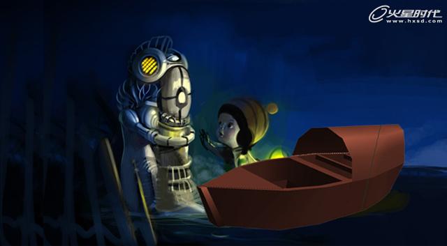Painter 9.5教程：儿童插画发现机器人作品的绘制启发_中国教程网