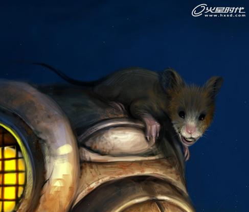 Painter 9.5教程：儿童插画发现机器人作品的绘制启发_中国教程网