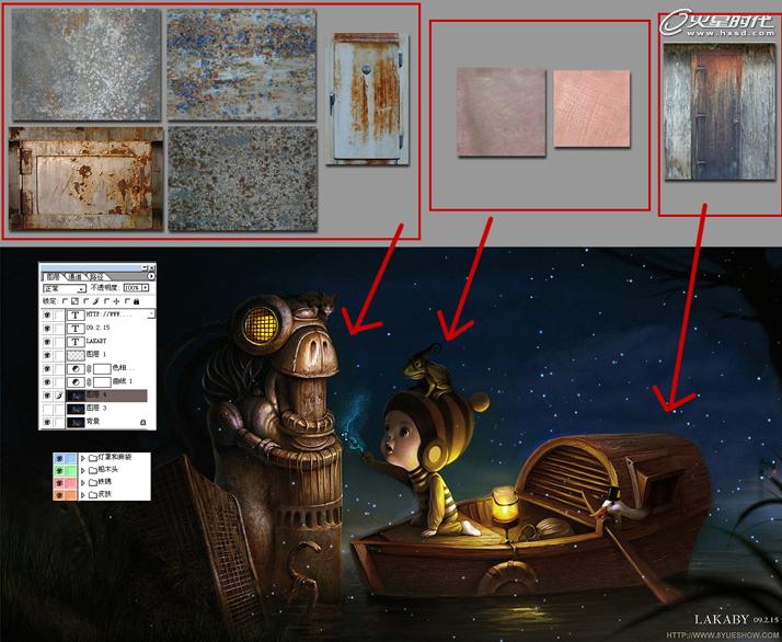 Painter 9.5教程：儿童插画发现机器人作品的绘制启发_中国教程网