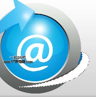 Photoshop制作一个蓝色的电子邮件logo