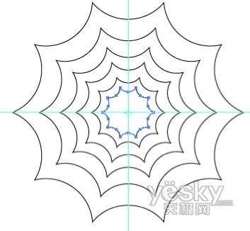 万圣节用Illustrator绘蜘蛛网和蜘蛛(2)