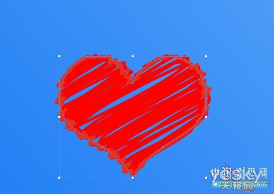 Illustrator打造情人节手绘特效壁纸_天极设计在线整理