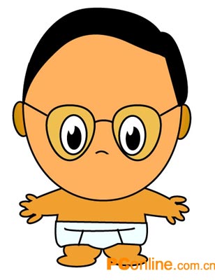 Illustrator笔下的卡通男孩