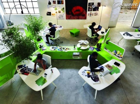 获红点设计大奖的绿色概念办公家具组合