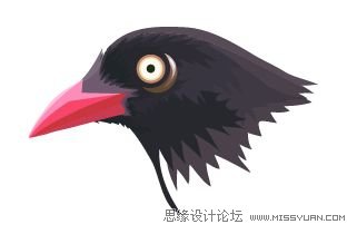 Illustrator色阶画法精细绘制鸟类插画,PS教程,思缘教程网