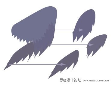 Illustrator色阶画法精细绘制鸟类插画,PS教程,思缘教程网
