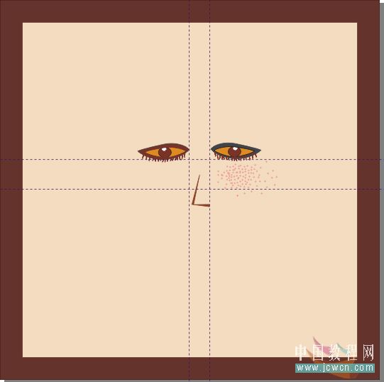 CorelDRAW鼠绘教程：矢量抽象人物装饰画的绘制_中国教程网