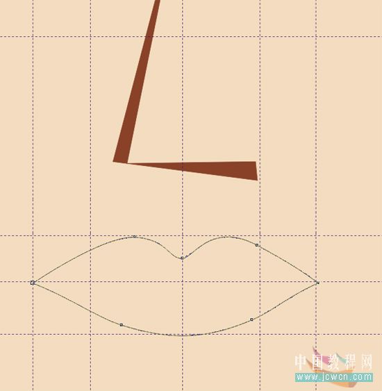 CorelDRAW鼠绘教程：矢量抽象人物装饰画的绘制_中国教程网