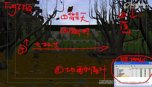 3Dmax实例教程：秋意静帧场景的渲染制作,PS教程,思缘教程网