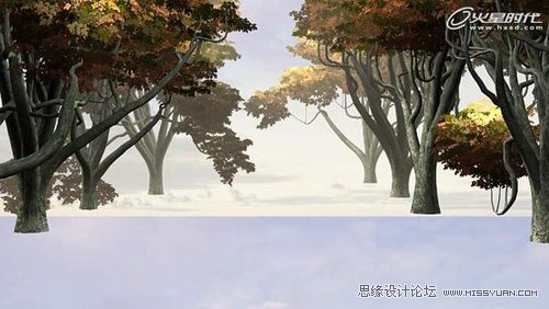 3Dmax实例教程：秋意静帧场景的渲染制作,PS教程,思缘教程网